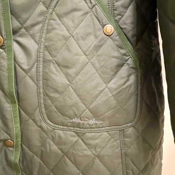 Eddie Bauer Year Round Field Coat Dark Loden Sz Md - Picture 6 of 12